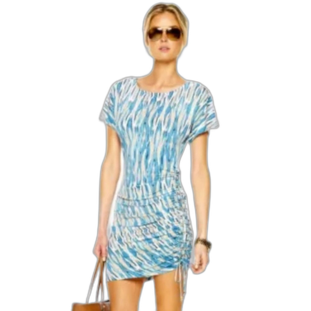 Michael Kors Teal and cream dress